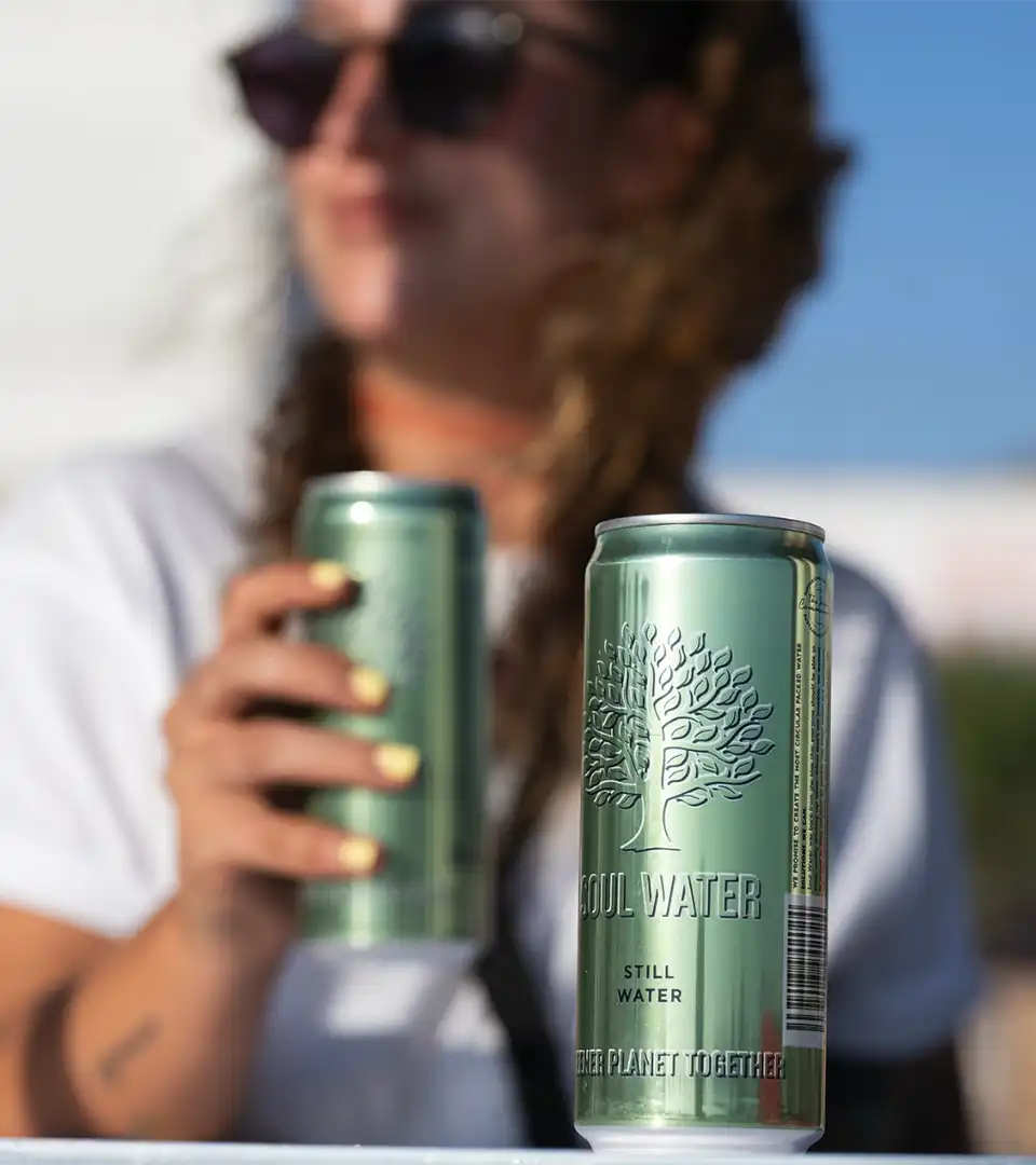 girl with can