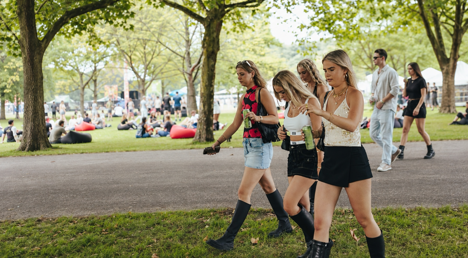 Girls at a festival